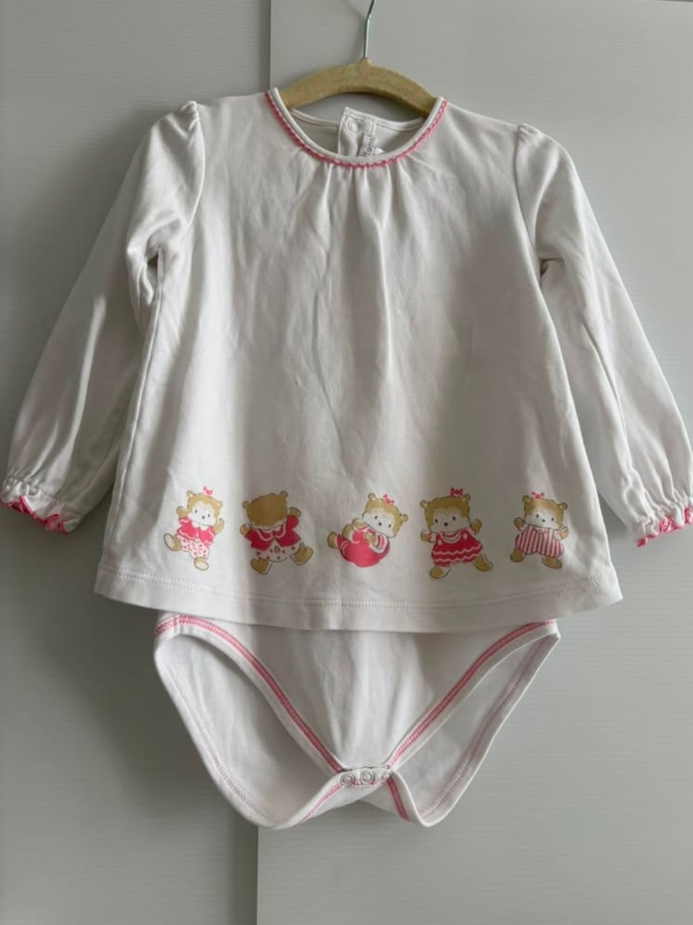 Babycottons Bear Print Bodysuit | size 18 months